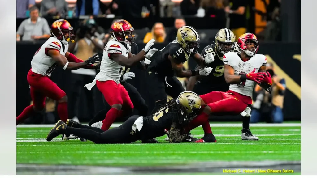 washington commanders vs new orleans saints match player stats